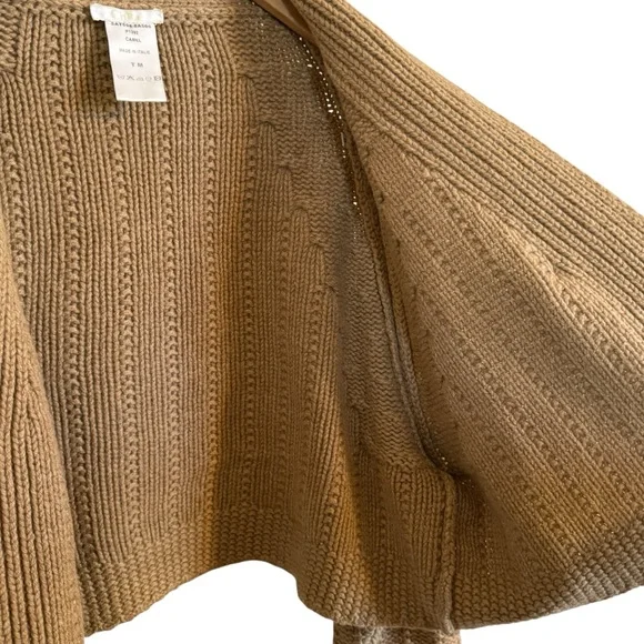 Chloé  Brown Cable Knit Cardigan Sweater – Women’s Size Med - Picture 5 of 14